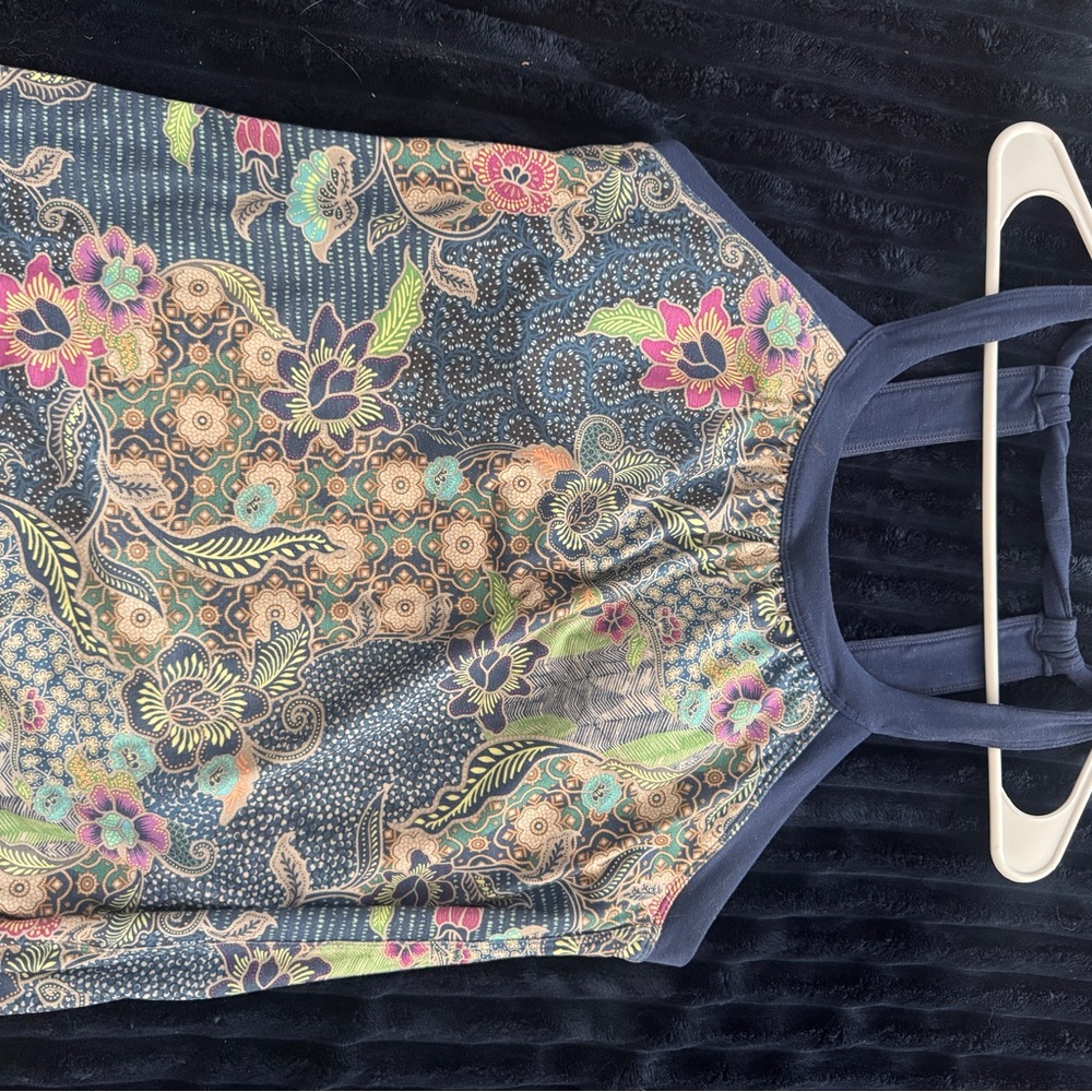Prana Navy floral dress